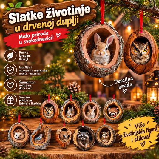 【1 sada 10 ks】🎄Vianočná ozdoba na stromček so zvieratkami. Malé zvieratká.