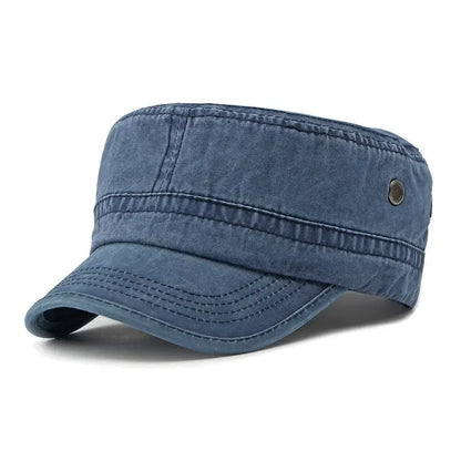 🧢Gorra de cadete militar lavado, estilo vintage, para mujeres y hombres