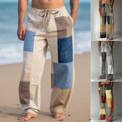 ✨👖【🌈Obmedzené zásoby】【S-6XL】😍 Pánske úzke nohavice z bavlny a ľanu pre väčšie veľkosti, ležérne, voľný bohémsky štýl