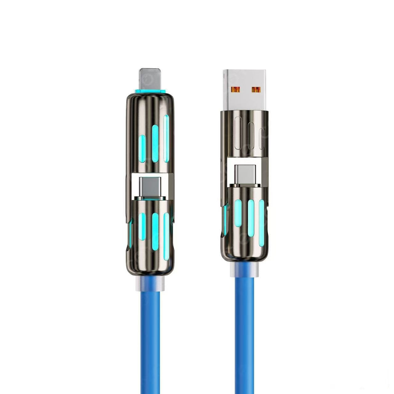 🔥Compra 1 y llévate 1 gratis 🔥Cable de carga LED 4 en 1⚡📱