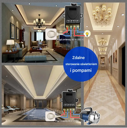 【Artículos para el hogar】【Oferta destacada】Interruptor con control remoto inalámbrico – Relé de alta potencia de 30 A