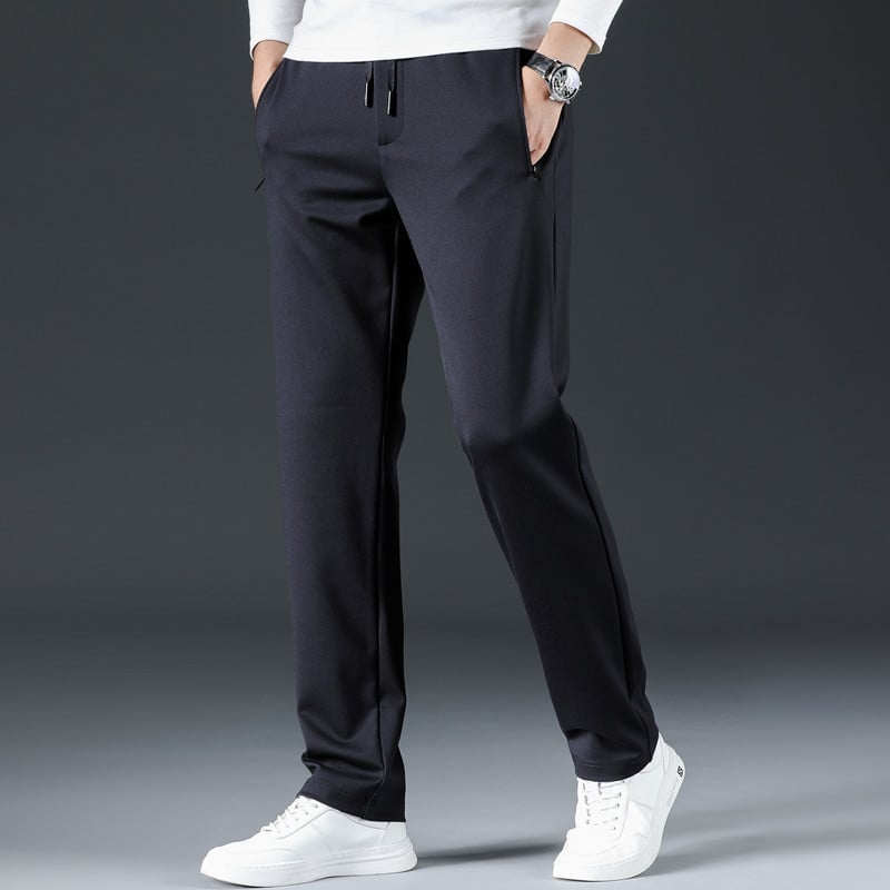👖☀️【Ofertă de vară 2025】【L–8XL】🔥Pantaloni business casual de vară pentru bărbați – talie elastică, potriviți pentru 45–135 kg