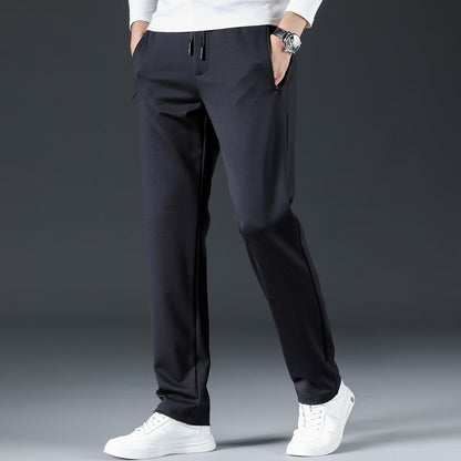 👖☀️【Ofertă de vară 2025】【L–8XL】🔥Pantaloni business casual de vară pentru bărbați – talie elastică, potriviți pentru 45–135 kg
