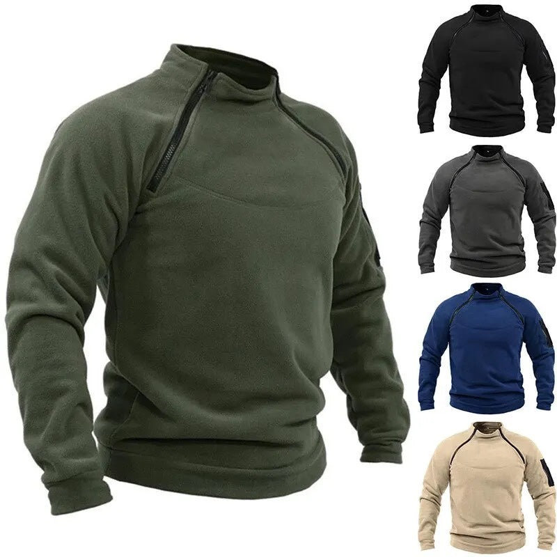 🎉✨【S-4XL】2025 nowa moda męska zimowa ciepła polarowa kurtka bazowa, bluza