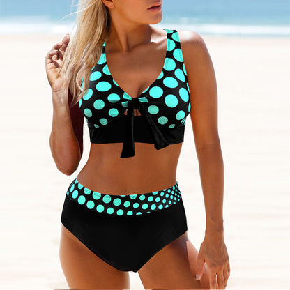 👙[S-5XL] 2025 nowy damski strój kąpielowy bikini z modnym nadrukiem i wakacjami na plaży
