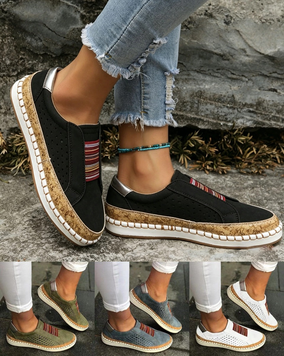 👟【Veličine 35-43】Ženske ravne mokasine s platformom i blokovima boja, ležerne cipele ✅ Plaćanje pouzećem