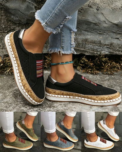👟【Veličine 35-43】Ženske ravne mokasine s platformom i blokovima boja, ležerne cipele ✅ Plaćanje pouzećem