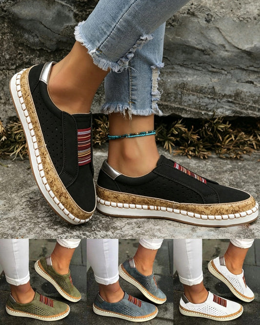 👟【Veličine 35-43】Ženske ravne mokasine s platformom i blokovima boja, ležerne cipele ✅ Plaćanje pouzećem