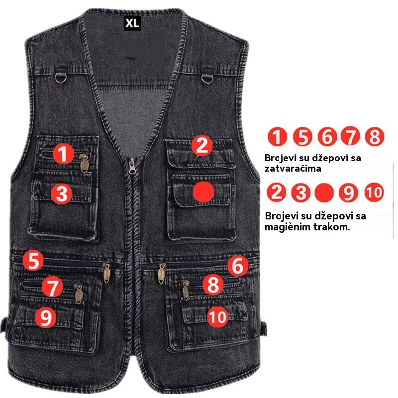 🔥 Nova kolekcija -50% | Muške traperice s više džepova 【XL-7XL】 – Izdržljive, prozračne i udobne