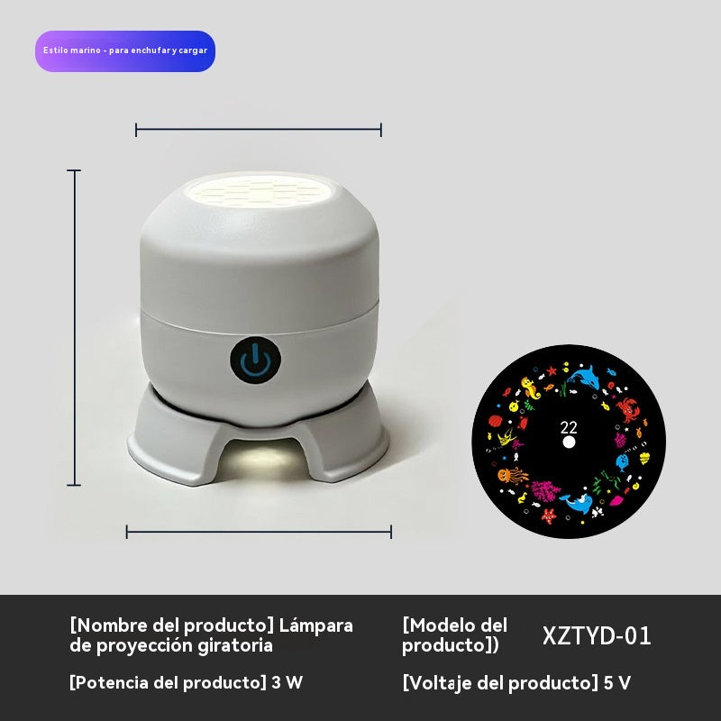 【50% de descuento por tiempo limitado】Proyector LED giratorio dinámico