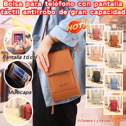 📱【¡50 % de descuento】👛2026 Nueva bolsa para teléfono antirrobo con pantalla táctil de gran capacidad