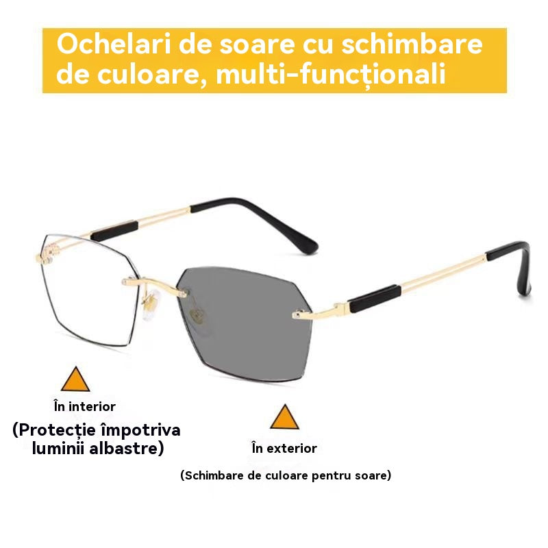 ✨🕶【Reducere limitată în timp】Ochelari de citit fotocromatici inteligenți noi pentru bărbați și femei, ochelari care blochează lumina albastră
