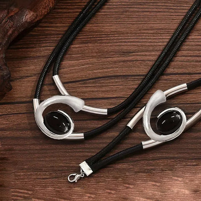 ✨🔥【Kup jeden, a drugi dostaniesz gratis】Zestaw naszyjnika i bransoletki w stylu boho z kamieniami szlachetnymi