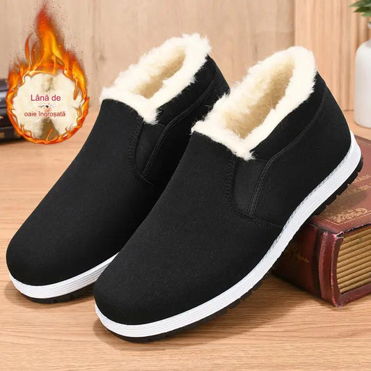 🔥【39-44】👟2025 jesienne i zimowe buty śniegowe dla osób w średnim i starszym wieku, pogrubione i aksamitne, ciepłe