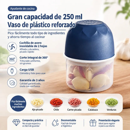 🛒Minipicadora de carne eléctrica e inalámbrica
