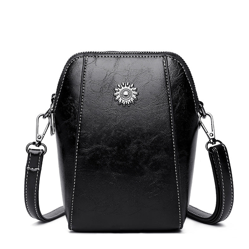 🔥👜 [Oferta Flash] 💖 Nuevo Bolso Multifunción 2026: Mini Bandolera de Piel Genuina, Elegante y Compacta.