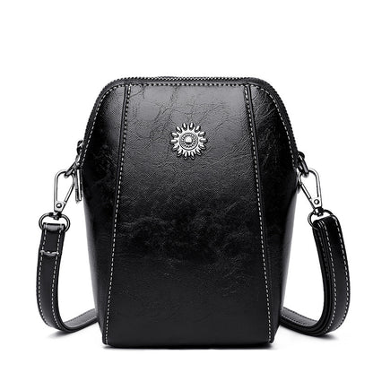 🔥👜 [Oferta Flash] 💖 Nuevo Bolso Multifunción 2026: Mini Bandolera de Piel Genuina, Elegante y Compacta.