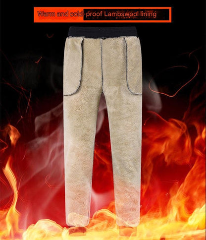 👖【Časovo obmedzená zľava】🔥【M-5XL】2025 Zimné pánske zimné jahňacie vlna zahustená ležérne teplé tepláky✅【40-100kg】