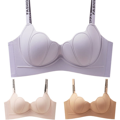 😍【3 sztuki】Biustonosz push-up dla kobiet bez fiszbin, miękka bawełna, wygodny i oddychający ❤️【40-85 kg】