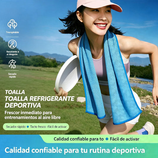 🎁 Compra 1 y llévate 1 gratis: 2 unidades por 29€ 🧊 Toalla refrescante instantánea con estuche de silicona de regalo – frío al instante, reutilizable y lista para cualquier aventura ✨