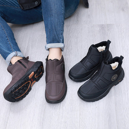🏆【39-44】🔥Męskie nowe, zimowe, ciepłe, wsuwane buty śnieżne z podszewką z polaru