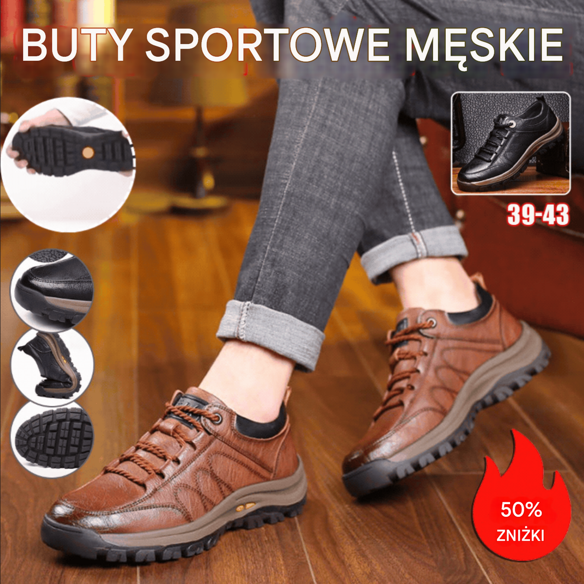 😎👍【39-48】 Sezon jesień/zima 2025. Nowsze modne buty górskie męskie, luźne buty sportowe