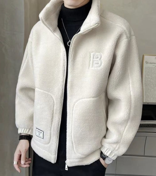 🔥🔥【L-6XL】Zimná fleecová bunda, bavlnená bunda, zosilnená bavlnená bunda z jahňacej vlny, teplá bunda