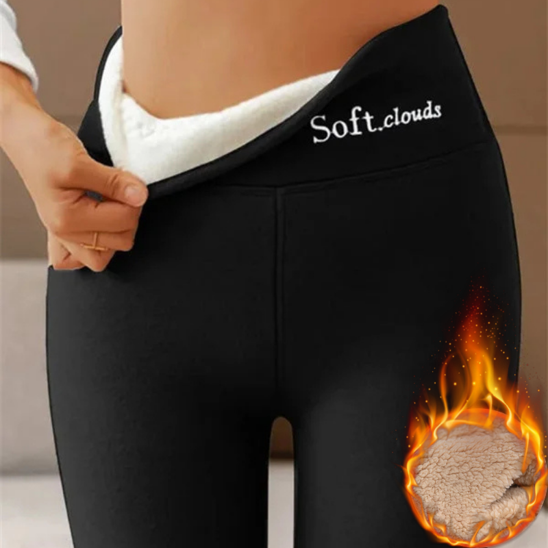 【🥶Kupite 1, dobite 1 gratis】🔥【S-5XL】Nove modne legice z visokim pasom, tople hlače, bombažne hlače
