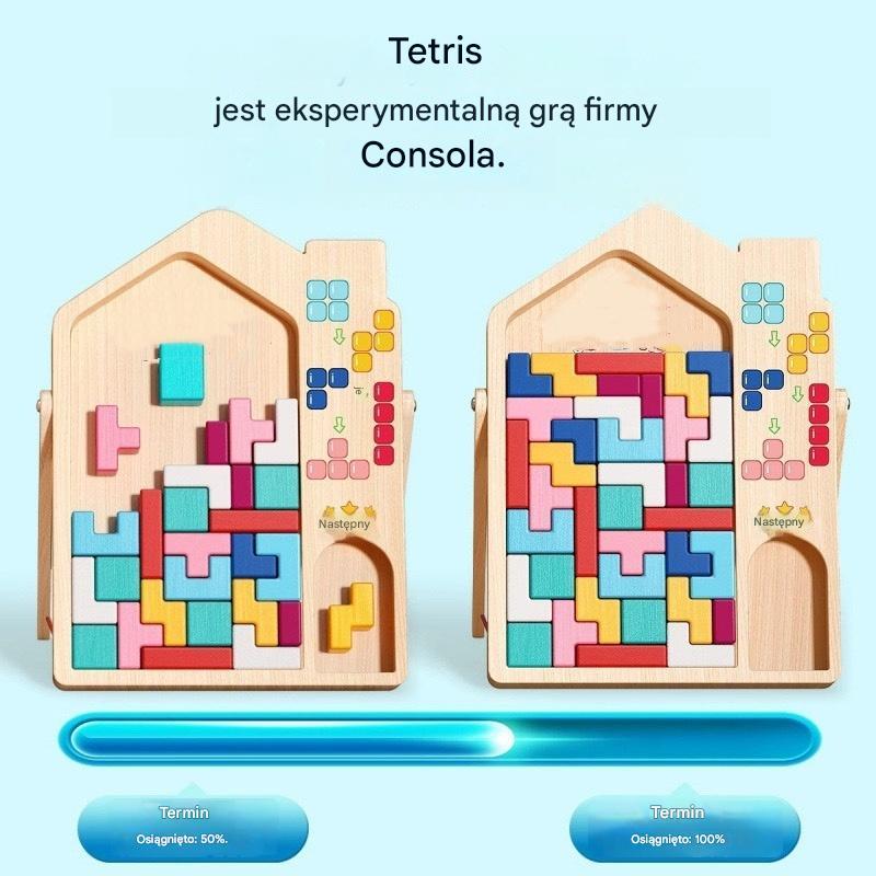 🔥🌈【Ograniczona czasowo zniżka 50%】Tetris – edukacyjna układanka dla dzieci z klockami