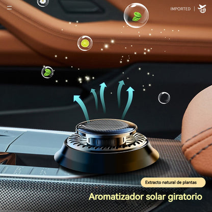 🚗【Imprescindible para el coche】Ambientador solar para coche, adorno perfumado para coche de larga duración