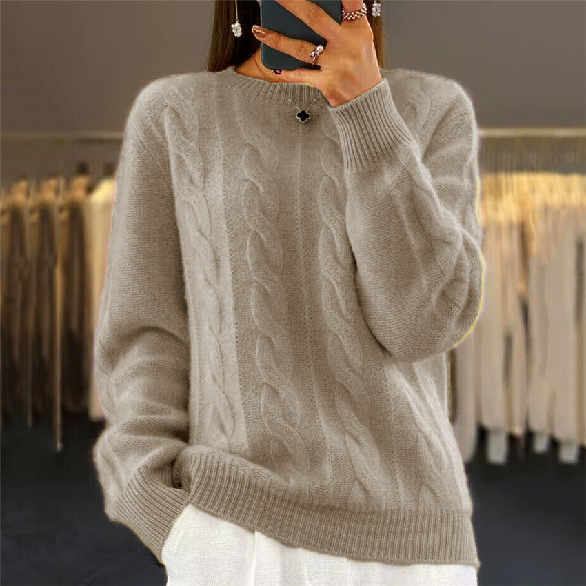 🔥✨【Novi jesenski stil】【S-2XL】2025 Jednobojni visokokvalitetni mekani i udobni vuneni džemper
