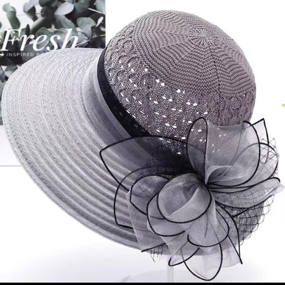 👒Nuevo sombrero de playa elegante y a la moda para mujer con protección solar.