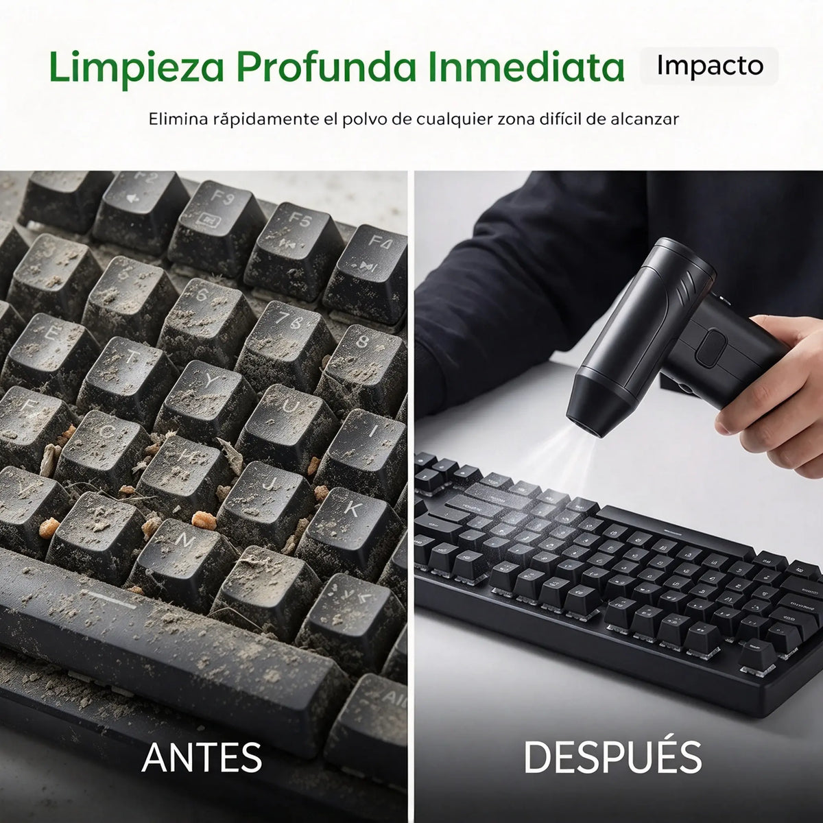 🔥🌪️ Potente soplador de alta velocidad para eliminar el polvo — Ideal para acampar, limpiar el polvo y retirar nieve