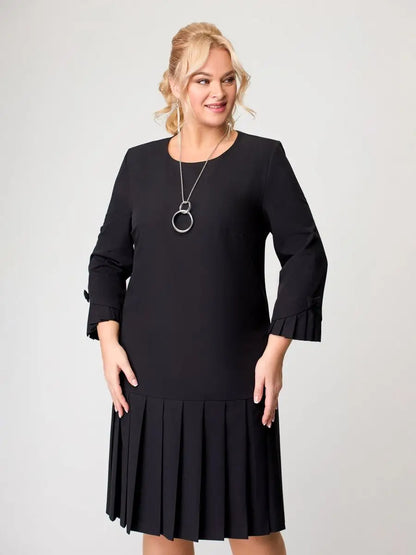 💌【S-5XL】👗 Visokokvalitetna jednobojna elegantna haljina2026