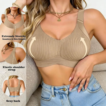 😍【Kupte jednu, druhou dostanete zdarma】Dámská jednodílná podprsenka bez kostic ❤️【40-95 kg】Pohodlná a prodyšná