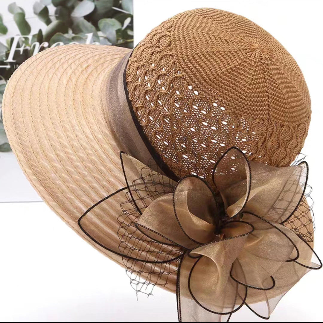 👒Nuevo sombrero de playa elegante y a la moda para mujer con protección solar.