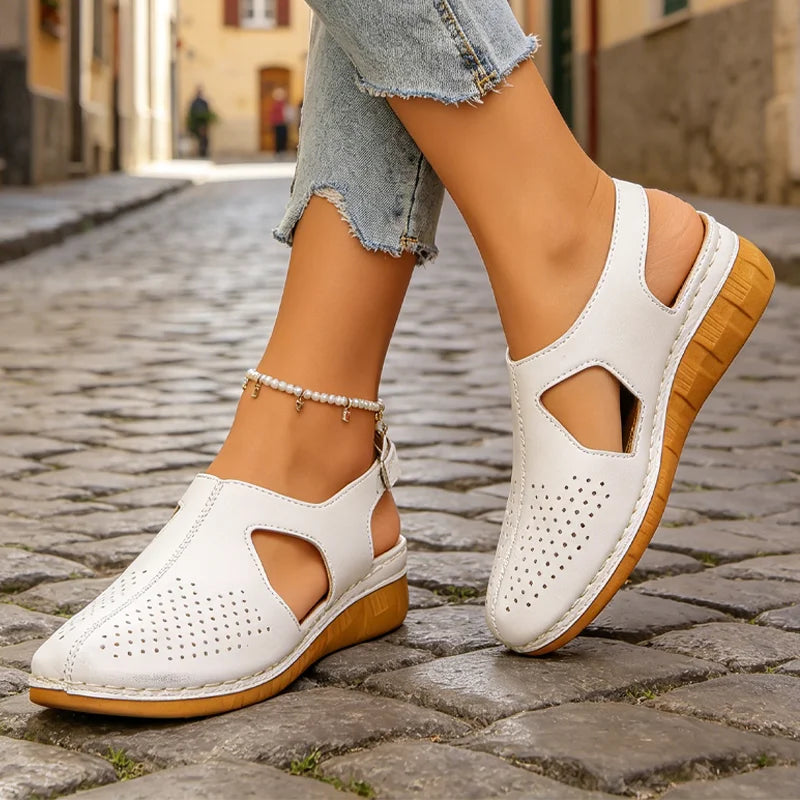 👡Ženske sandale s platformom i zatvorenim prstima｜Udobnost i stabilnost｜Veličine 36-43