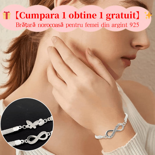 【🎁Cumpara 1 obtine 1 gratuit】✨Brățară norocoasă pentru femei din argint 925