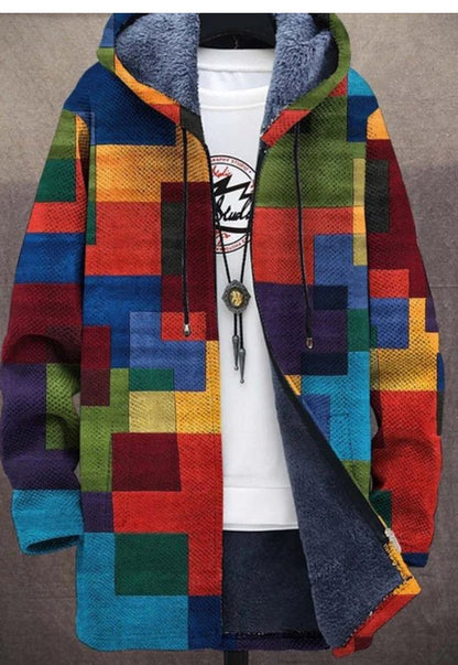 【S-4XL】Muška ležerna topla jesensko-zimska jakna od debele vune i baršuna za veće veličine