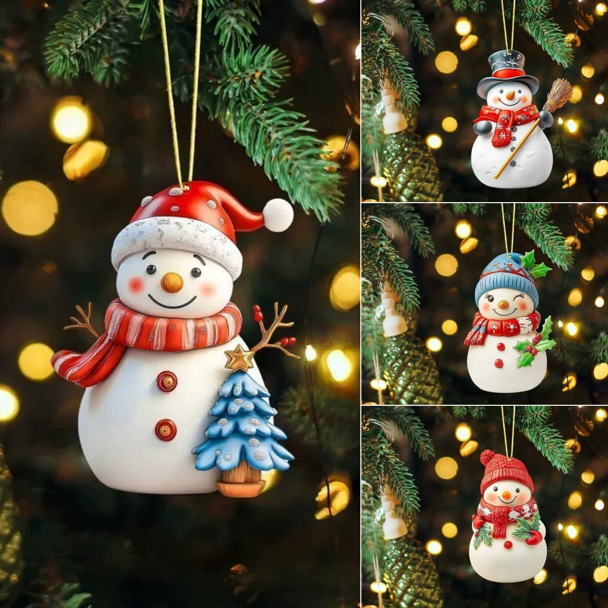 🎄🎅⛄【Kupite 6, dobijte 6 gratis】Slatki božićni ukras snjegović
