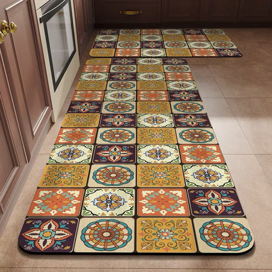 💥【40*60+40*120cm】Covoraşe intrare covoraşe intrare covoraşe retro diatomee noroi covoraşe baie