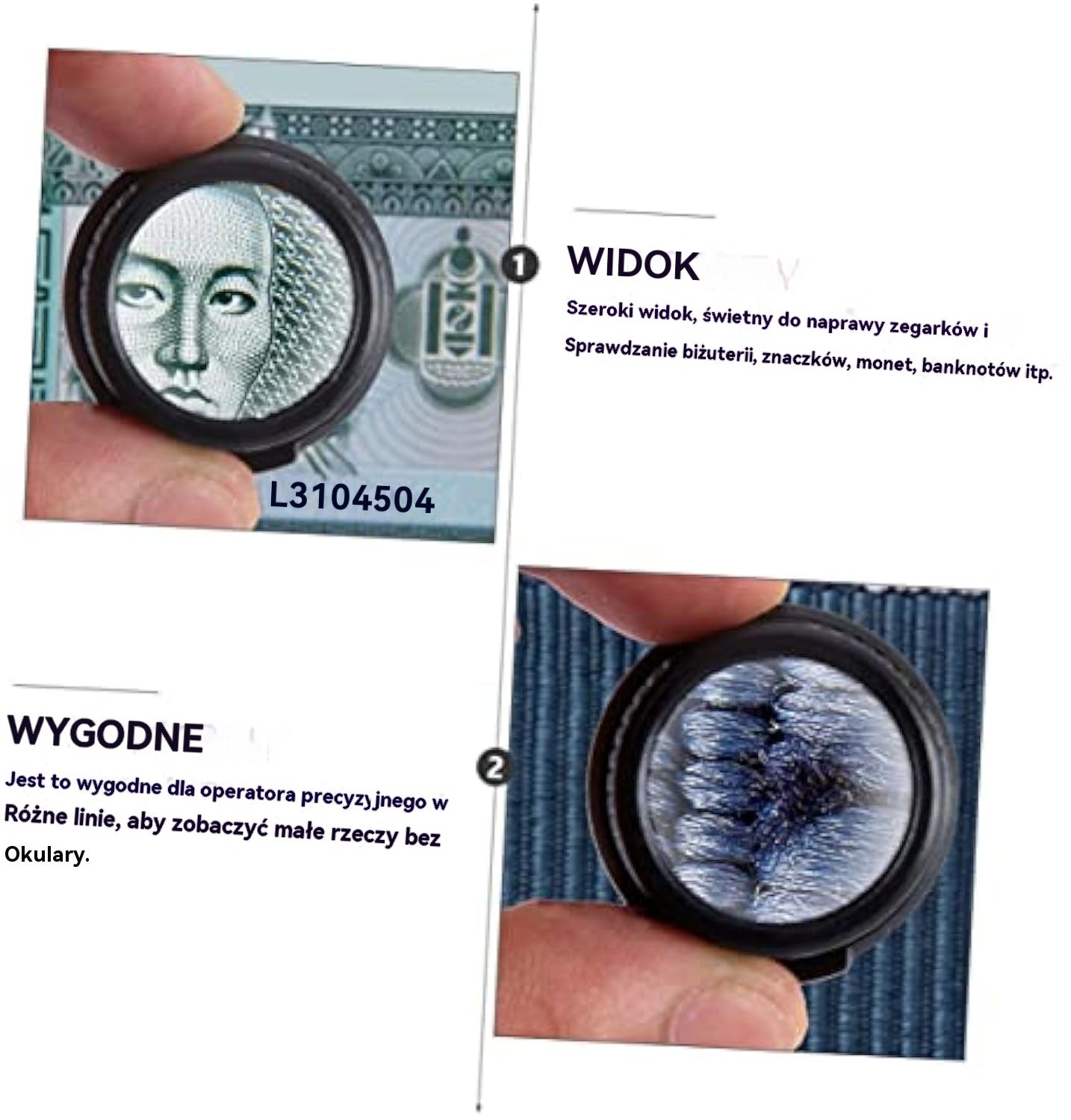 🔍Lupa do okularów 8x 15x 23x ze światłem optycznym LED. Nadaje się do mechanicznych narzędzi do naprawy zegarków, naprawy, grawerowania, oceny biżuterii antycznej