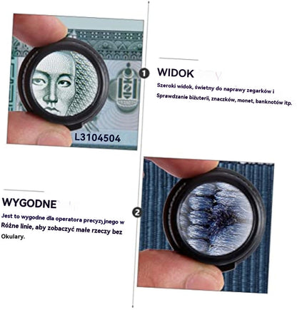 🔍Lupa do okularów 8x 15x 23x ze światłem optycznym LED. Nadaje się do mechanicznych narzędzi do naprawy zegarków, naprawy, grawerowania, oceny biżuterii antycznej
