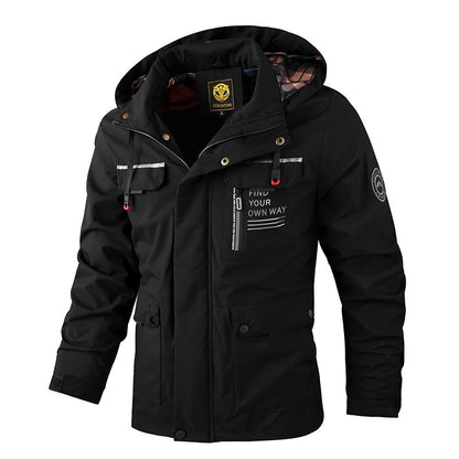 🔥【M~4XL】 2025 Nueva chaqueta de montañismo al aire libre impermeable a prueba de viento para hombres