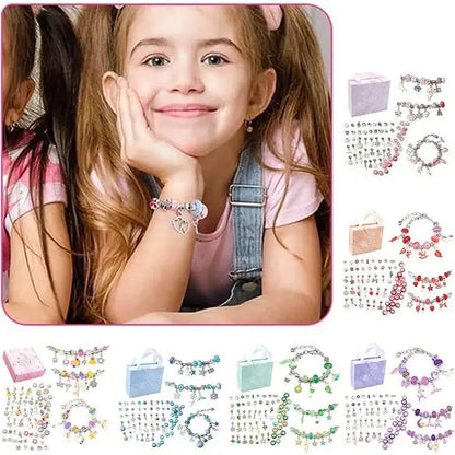 ✨Conjunto de pulseras de dibujos animados para niños, joyería creativa hecha a mano