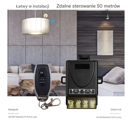 【Artículos para el hogar】【Oferta destacada】Interruptor con control remoto inalámbrico – Relé de alta potencia de 30 A
