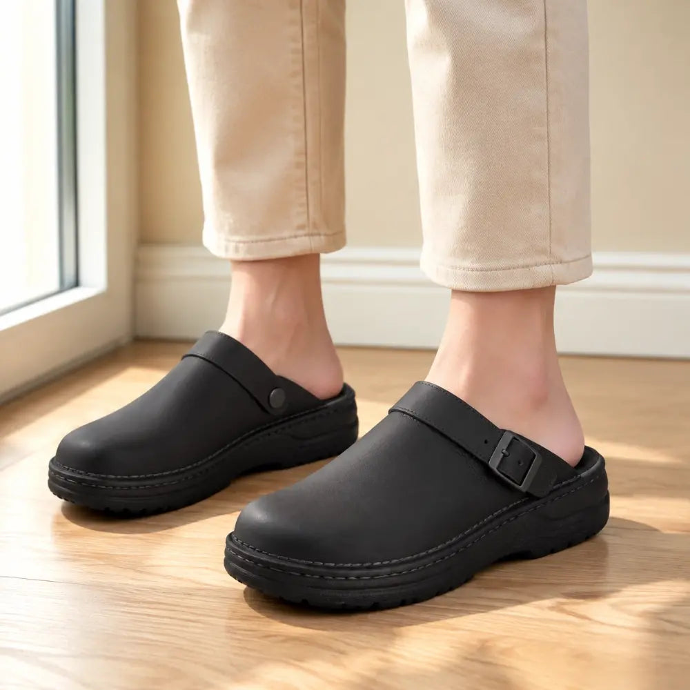 【38-48】 Unisex multifunkční ležérní pantofle z pravé kůže s měkkou podrážkou