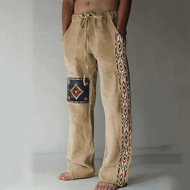 ✨👖【🌈Obmedzené zásoby】【S-6XL】😍 Pánske úzke nohavice z bavlny a ľanu pre väčšie veľkosti, ležérne, voľný bohémsky štýl