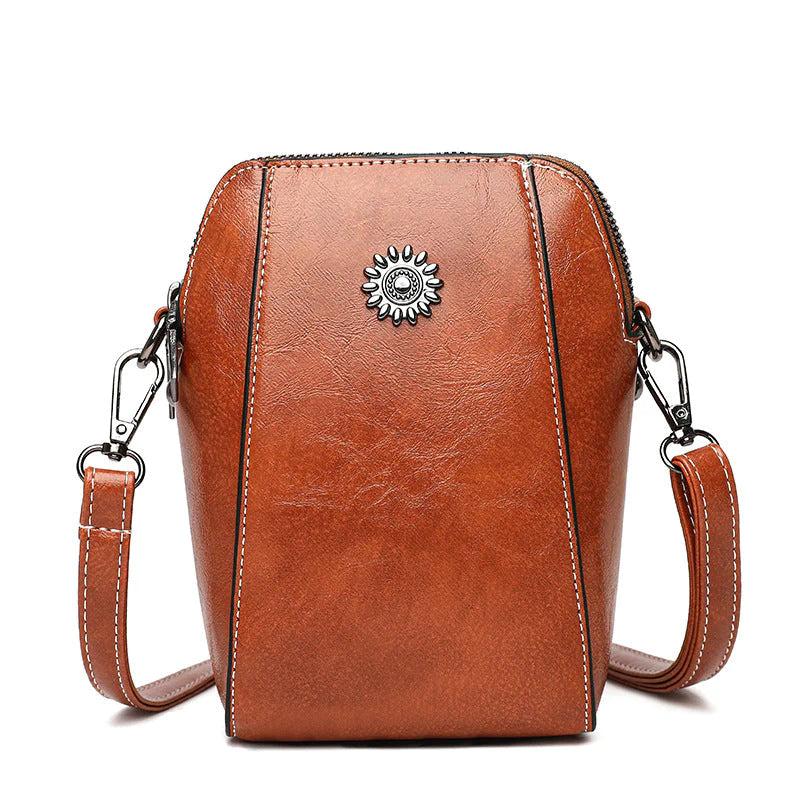 🔥👜 [Oferta Flash] 💖 Nuevo Bolso Multifunción 2026: Mini Bandolera de Piel Genuina, Elegante y Compacta.