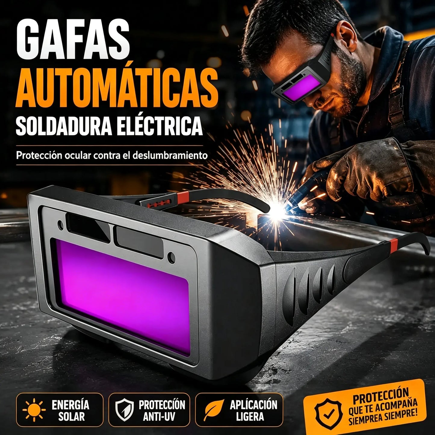 1 juego por 26 euros 👓🧐 Gafas de soldadura de voltaje variable automático